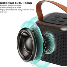Wireless Speaker Microphone Set, RGB Light Support Memory Card PortableKaraoke Machine Perfect  for Travel TV the24kgal