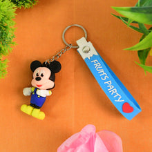 Cute Cartoon Silicone 3D Key Chain with Metal Hook & Strap (Pack of 1) the24kgal
