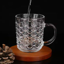 Glass Coffee & Tea Cup / Mug With Handle, Water glass (6 pcs Set / 225 ML) the24kgal