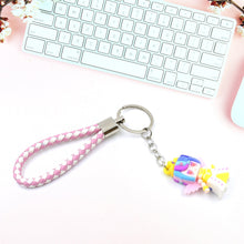 Cute Keychain With Card Gift - Keychain Accessories Key Chain Backpack Charms Car Keys Keychain for Kids Girls, Unicorn Toy and Charm Key- Chain for Bag  / Door Key- Ring / car Key- Ring / Party Favor (Mix Color & Design 1 Pc ) the24kgal