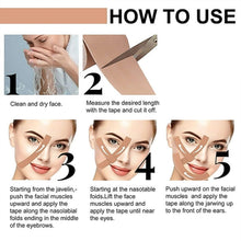 Face Lifting Tape, Myofascial Face Tightening Tape, 2.5 cm x 5 m Approx (1 Pc) the24kgal