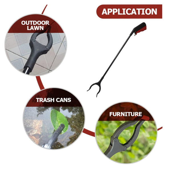Extra Long Trash Picker Upper – Rotating Grip Arm for Litter, Elderly, Garden & Disabled Assistance the24kgal