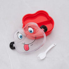 Double Layer Froggy Shape Lunch Box with Spoon (1 Pc / Mix Color) the24kgal