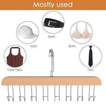 Space Saving 8 Hooks Wooden Hangers (1 Pc) the24kgal
