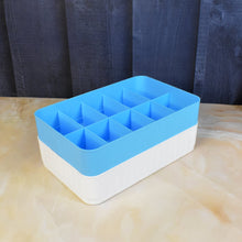 Multi-Function Desktop Drawer Storage Box 10 Grid Underwear Socks Box (2 Pc Set) the24kgal