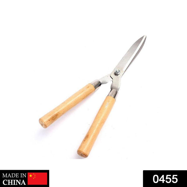 Wooden Handle Hedge Shears, Bush Clipper the24kgal