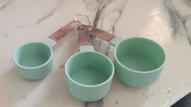 Measuring Cups Set 1/3 Cup (78 ml), 1/4 Cup (59 ml), 1/8 Cup (30 ml) the24kgal