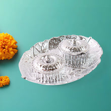 Leaf Shape Special Puja Thali (1 Pc / Mix Design) the24kgal