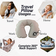 Premium Quality Inflatable Travel Neck Pillow (1 Pc) the24kgal