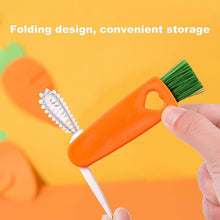 3-in-1 Multifunctional Cleaning Brush Set – Mini Bottle, Cup & Lid Cleaner (1 Pc) the24kgal