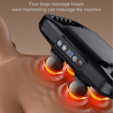 Handheld Full Body Massager 4-Head Massage Gun (1 Pc / Mix Color) the24kgal