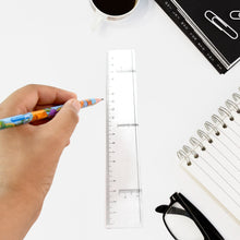 20 cm Transparent Plastic Ruler (1 Pc) the24kgal