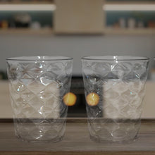 Apex Pyramid Design Unbreakable Plastic Glass – 300 ML the24kgal