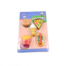 3D Food Fancy & Colorful Erasers – Cute Novelty Eraser Set for Kids & School Prize (1 Set / Mix Design & Color) the24kgal