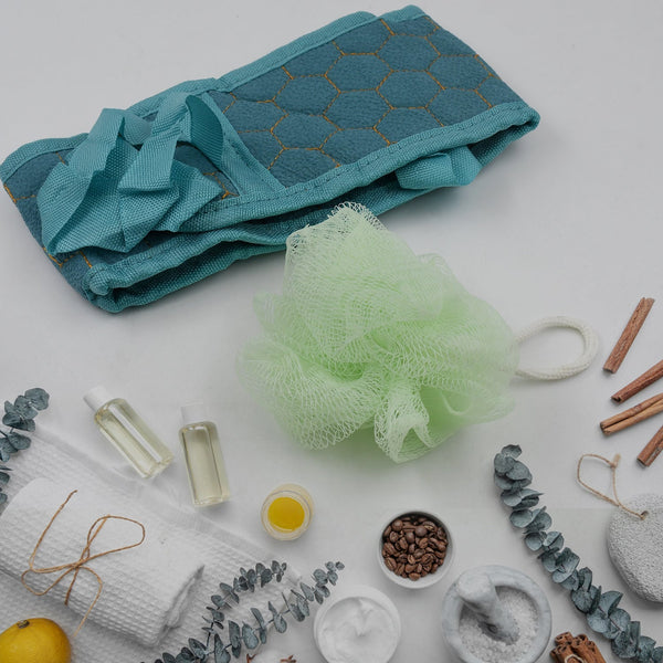 Bath Shower Scrubber Set – Dual-Sided Loofah Sponge & Bath Brush for Deep Clean (2 Pcs) the24kgal