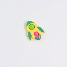 Rocket Shaped Dimple Keychain Toy (1 Pc) the24kgal