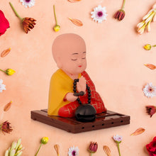 Solar Powered Sitting Buddha Statue,  Moving Head and Hand (1 Pc / Big) the24kgal