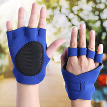 Palm Support Gloves Half Finger Gym Exercise Training Gloves Outdoor (1 Pair / / With Card Packing) the24kgal