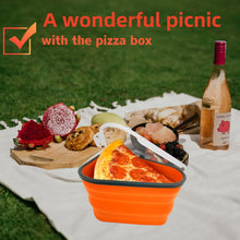 Reusable Expandable Pizza Storage Container with 5 Microwavable Trays – Adjustable for Home & Outdoor Use the24kgal