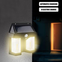 Outdoor Solar Wall Lamp Outdoor Waterproof High Quality Lamp Induction Garden Lamp Garden Villa Night Lamp Double Lamp Light (1 Pc) the24kgal