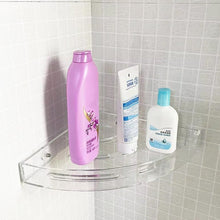 Bathroom Plastic Corner Shelf Rack Set for Wall Number of Shelves (3 Pcs Set) the24kgal