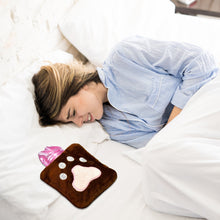 Paw Print Small Hot Water Bag with Cover for Pain Relief the24kgal