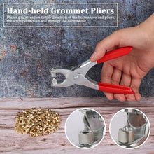 Grommet Setting Tool with 25 PCS Gold Eyelets Grommets Steel Hole Punch Setter Kit for Leather, Canvas, All Fabrics Men and Women Clothes, Shoes, Belts, Crafts the24kgal
