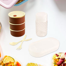 Steel Lunch Box Set (4 pcs, Black) the24kgal