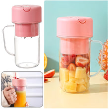 Portable Crusher Juicer With Handle & Straw, USB Rechargeable Multi Blades (420 ML) the24kgal