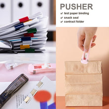 Portable Paper Clamp With 8 Pcs Clip Dispenser Handheld Paper Fast Clam (1 Set) the24kgal