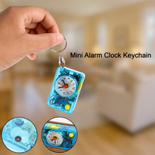 Mini Alarm Clock Keychain – 1PC Portable Quartz Analog Clock Key Ring the24kgal