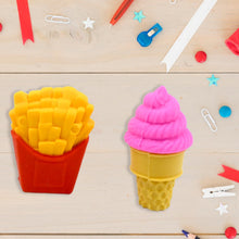 3D Food Fancy & Colorful Erasers – Cute Novelty Eraser Set for Kids & School Prize (1 Set / Mix Design & Color) the24kgal