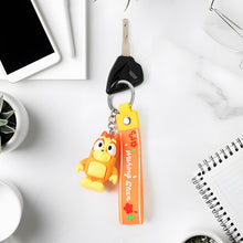 Cute Cartoon Silicone 3D Key Chain with Metal Hook & Strap (Pack of 1) the24kgal