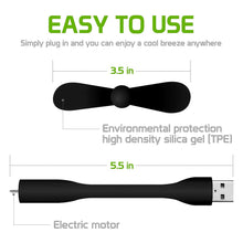 Mini USB Port Fan | Portable Mini USB Fan (1 Pc) the24kgal