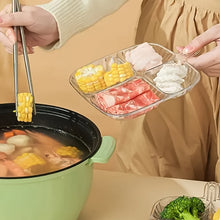 Plastic Kitchen Trays for Serving (4 Compartment / 1 Pc) the24kgal