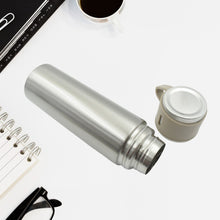 Stainless Steel Vacuum Flask Set with 3 Steel Cups Combo for Coffee Hot Drink and Cold Water Flask Ideal Gifting Travel Friendly Latest Flask Bottle. (500ml) the24kgal