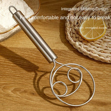 Dough Whisk, Premium Stainless Steel Dutch Whisk, Dough Hand Mixer Artisan Blender For Egg, Bread, Cake, Pastry, Pizza Dough - Perfect Baking Tools, Whisking, Tirring Kitchen Tools (1 Pc) the24kgal