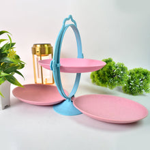 Foldable Fruit Plate Candy Dish | Multi Use Mirror Shape Dried Fruit Tray (1 Set) the24kgal