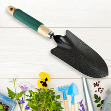 Gardening Tools - Hand Cultivator, Trowel, Heavy Duty with Ergonomic Wooden Handle for Transplanting and Digging (3 Pcs Set) the24kgal