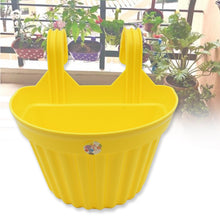 Multicolor Hanging Plastic Planters Orchid Relling , For Plantation, Planters for Balcony and Home Gardening, Indoor, Outdoor (1 Pc ) the24kgal