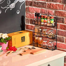 Big Wall Mounted Iron Wall Shelf with 3 Storage Racks for Kitchen, Pantry, Cabinet, Counter top or Free Standing, Rack Holder for Kitchen the24kgal