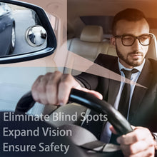 360DEGREE BLIND SPOT ROUND WIDE ANGLE ADJUSTABLE CONVEX REAR VIEW MIRROR - PACK OF 2 the24kgal