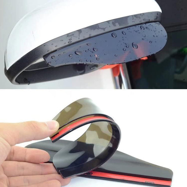 1 Pair Mirror Rain Protector Car Rearview Mirror Rain Blades Car Back Mirror Eyebrow Rain Cover Car Rearview Mirror Eyebrow Covers Flexible Protection Rainproof Decoration Accessories (2 Pcs set) the24kgal