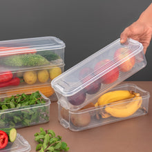 3 Fridge Storage Container, Fridge Organizer with Lid Stackable Fridge Storage Containers Plastic Freezer Storage Containers for Fish, Meat, Vegetables, Fruits, Pack of 3pcs, 1500ML Approx the24kgal