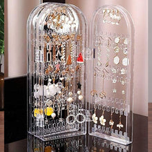 4 Folding Storage Hanger Acrylic Earring Screen Holder Display Stand Clear (1 Set) the24kgal