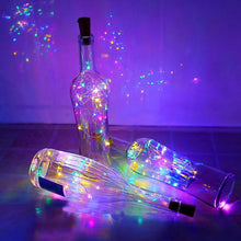 Wine Bottle Cork LED String Light, 2M Cable Multicolor, Battery Operated (1 Pc) the24kgal