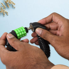 Spiral Cable Lock | 4-Digit Combination Code | Bicycle Security Lock (1 Pc) the24kgal