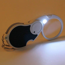 Double-Magnification Led Magnifiers Light Folding Keychain magnifier(1 Pc / Mix Color) the24kgal