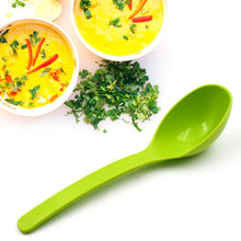 Plastic Spoon Kitchen Multipurpose Serving Ladle for Frying, Serving, Turner, Curry Ladle, Serving Rice, Spoon Used While Eating and Serving Food Stuffs Etc (2 Pcs Set / 10 Inch ) the24kgal