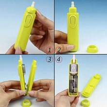 Electric Eraser Kit Automatic Pencil Eraser Battery Operated with 12 Eraser Refills the24kgal